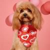 Pet Saliva Wipes Adjustable Strap Exquisite Heart Pattern Pet Cleaning Cloth Pet Valentine Day Party Birthday Accessories