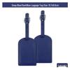 Thickened PU Leather Luggage Tag with Signature Card and Anti-Lost Features