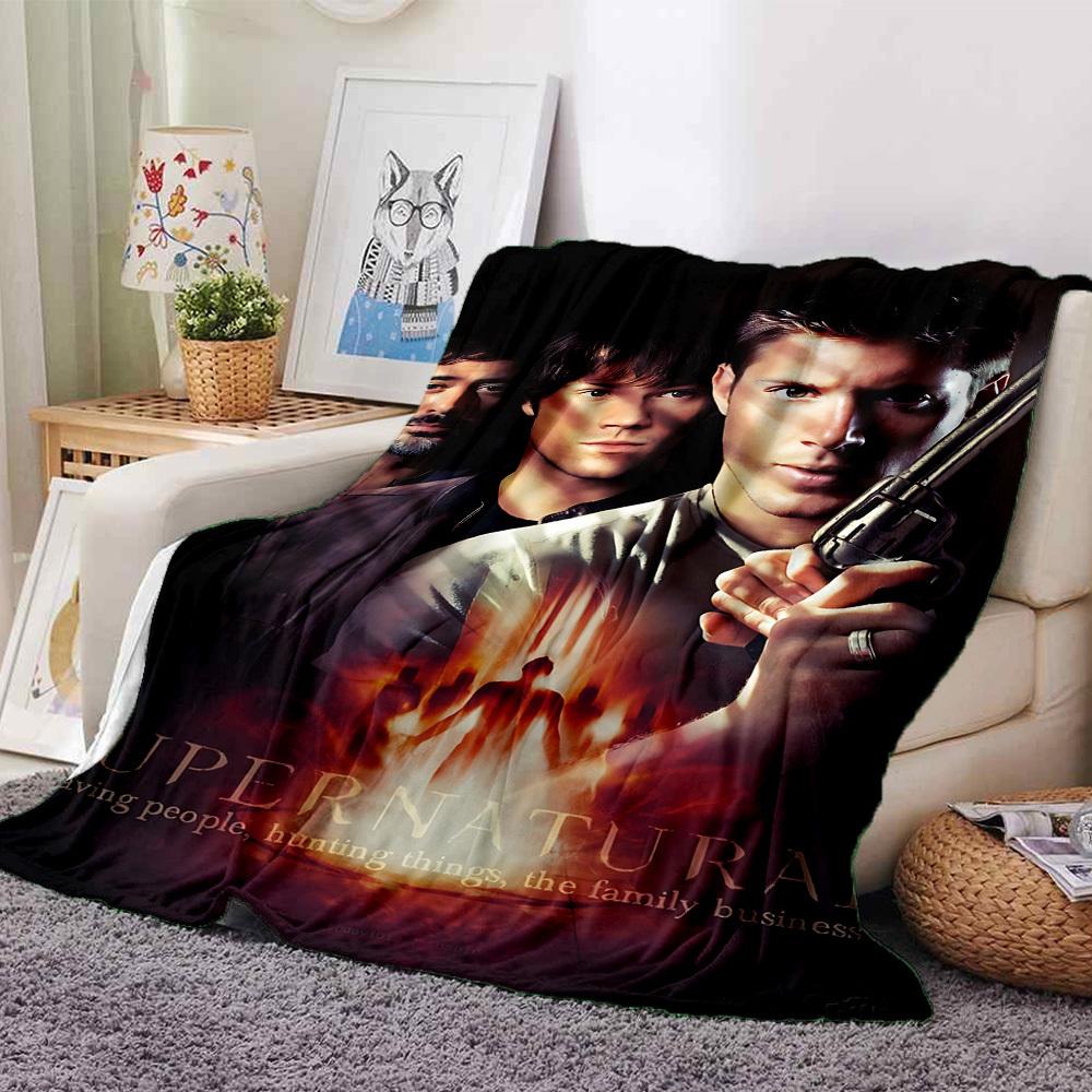

1pc Supernatural saving people, hunting things, the family business Throw Blanket-Soft Flannel, Cozy All-Season Polyester Perfect for Home, Office1079 80cmx120cm(31inx47in)