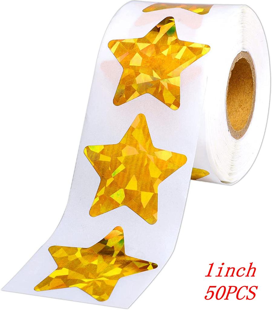 50-500pcs 1inch Clear Gold Foil Thank You Stickers for Envelope Sealing Label Stickers Pretty Things Inside for Gifts Package