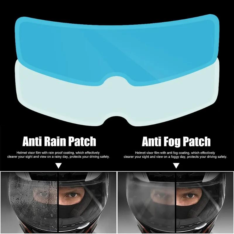 Motorcycle Helmet Lenses Film Universal Electric Vehicle Riding Safety Protection Rainproof Anti-fog Film Helmet Lens Sticker