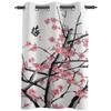 Plum Blossom Window Curtains For Living Room Kitchen Modern Curtains Home Decor Blinds Drapes