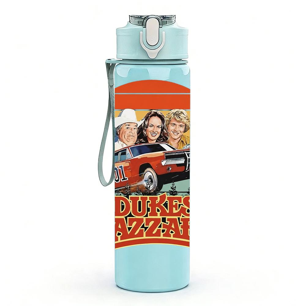 1PC Retro Group Beach Family Photo Print 750ml Portable Sports Water Bottle Leakproof Travel Gym Drink Cup