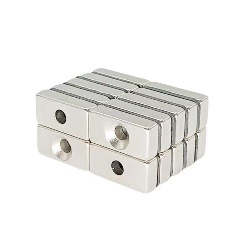 Rectangular Countersunk NdFeB Magnet Sheet with Hole