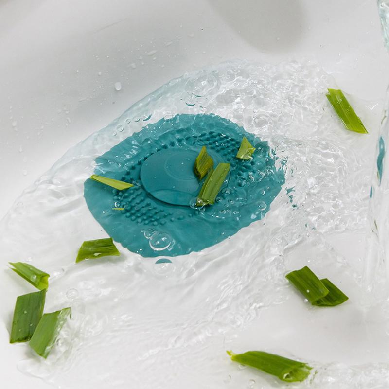 Silicone Anti-blocking Bathtub Stopper For Bathroom Floor Drain Shower Sink Kitchen Household Strainer Tools