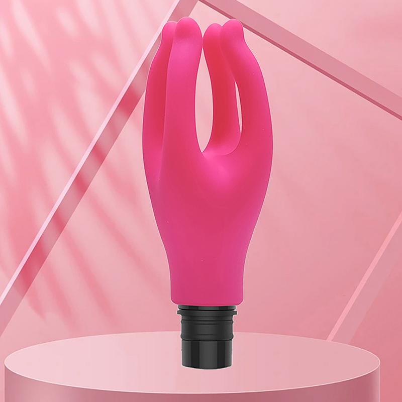 3 Sizes Fascia Massager Head Massage Gun Heads With 4 Fingers Artificial Hand Silicone Head Washable Massage