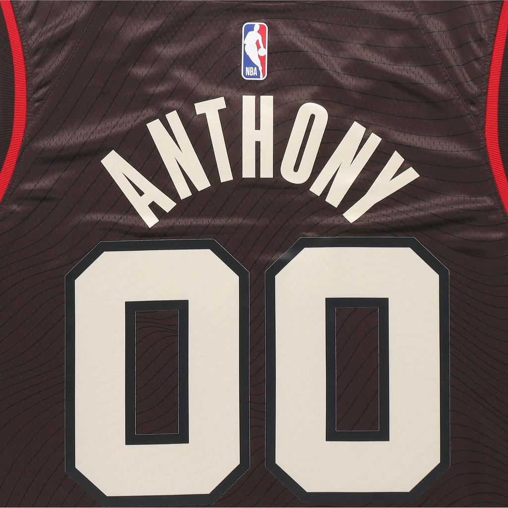 Nike Ρετρό Μπασκετική Φανέλα NBA, Τρέιλ Μπλέιζερς, Άντονι Νο. 0, Fan Edition Ανδρικά Τοπ Καρβουνί-Καφέ CN1775-251