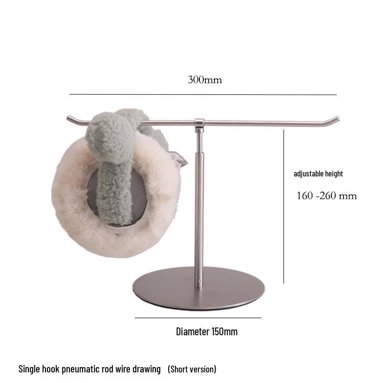 Adjustable Stainless Steel Handbag Display Stand with Gas Spring