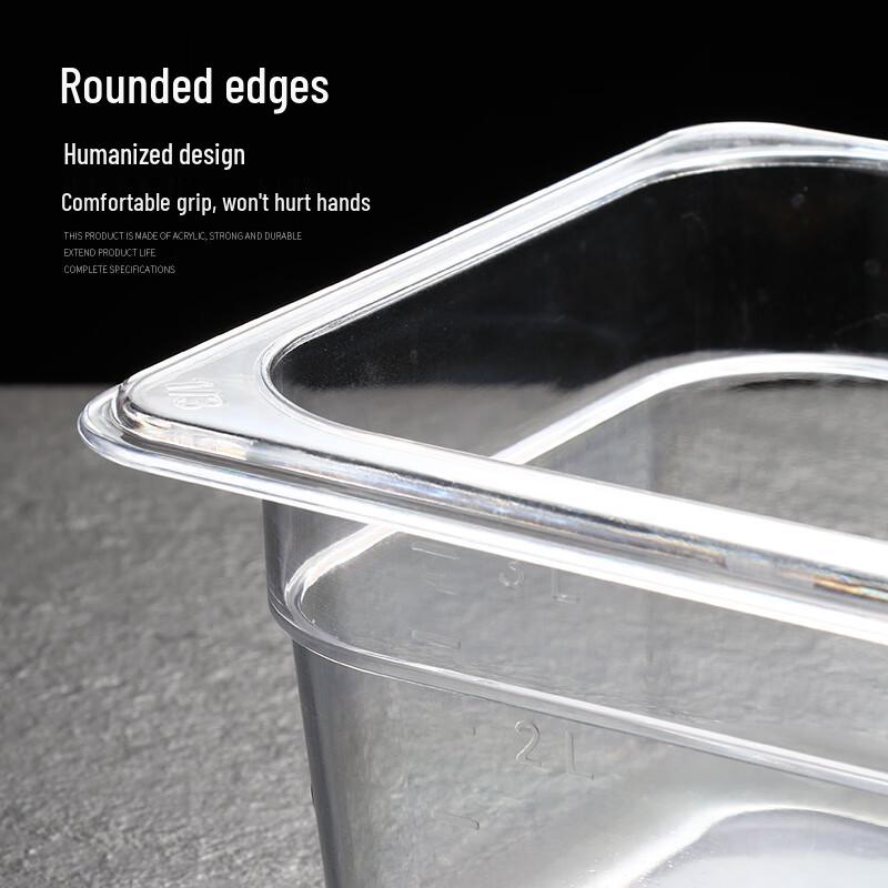 Commercial Acrylic Rectangular Food Pan