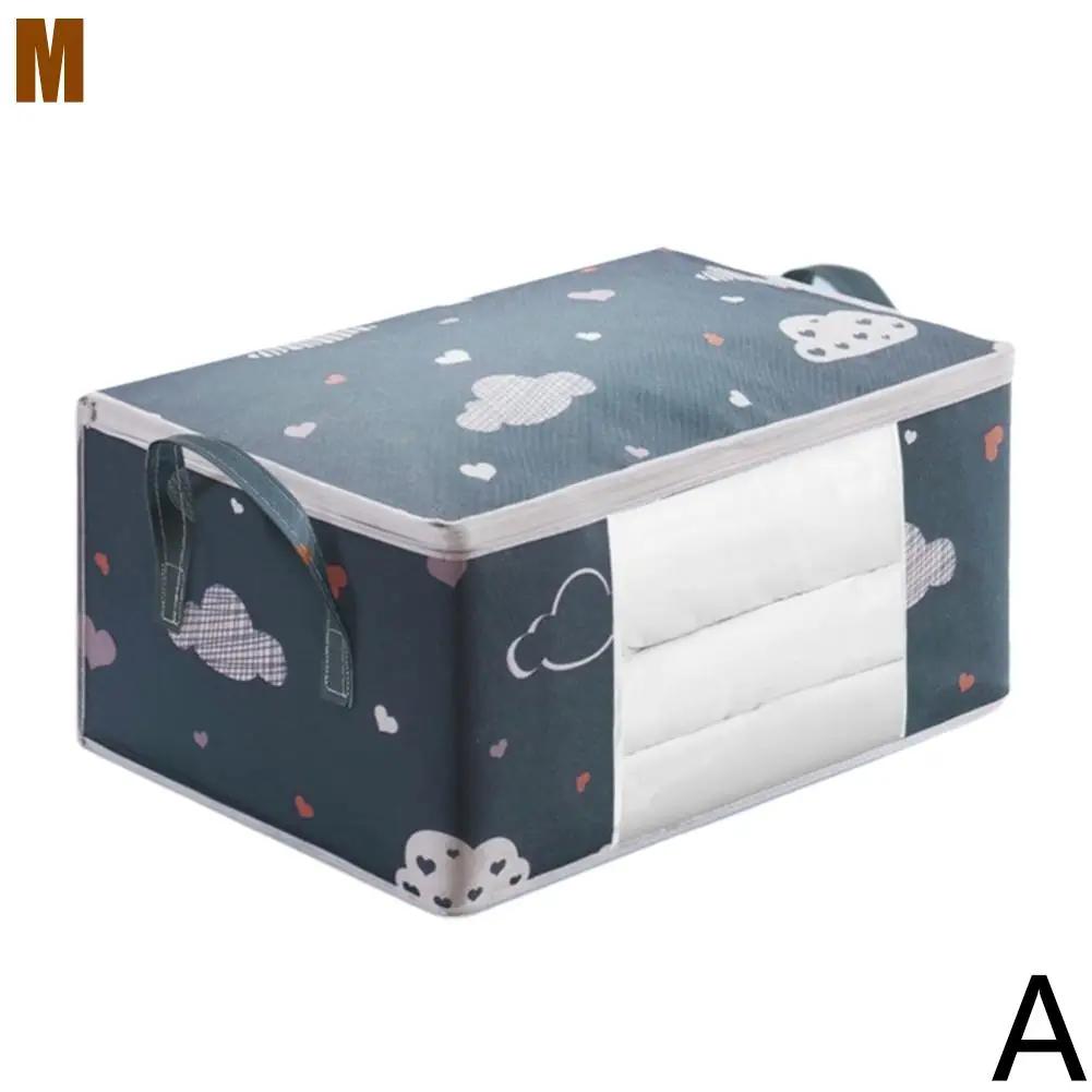 1pc Blue/White Quilt Clothes Storage Bag Moisture Dust Proof Big Proof Duvet Sorting Blanket Organizer Bags Capacity V1V8