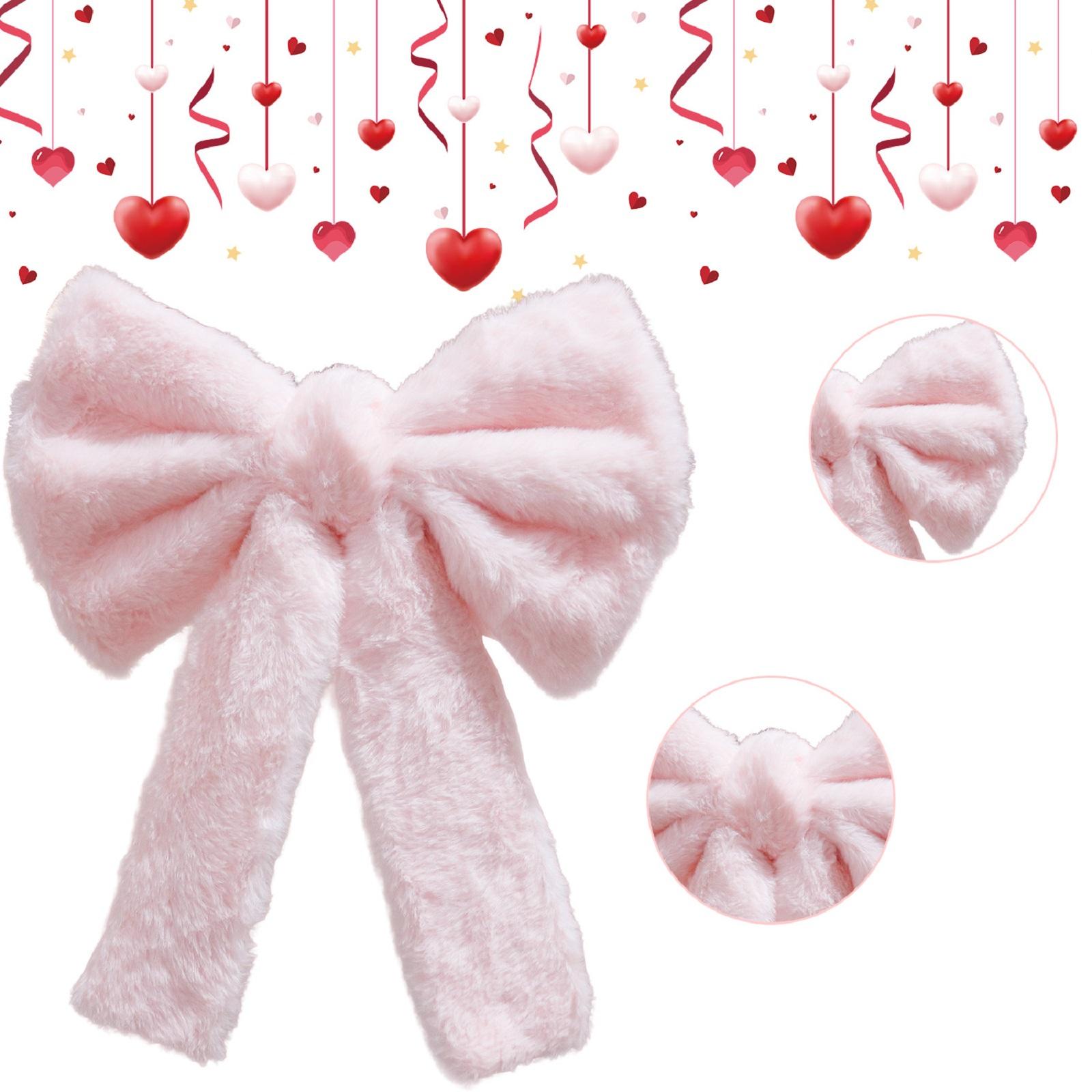 

М яке штучне хутро - Бант для волосся, Милий плюшевий декоративний аксесуар One Size