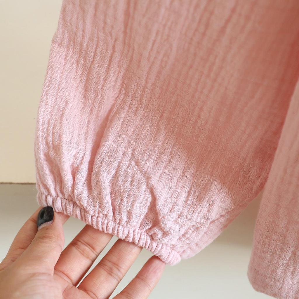 Women's Cotton Pajama Set: Padded, Long Sleeve & Pants, Pocketed, Spring/Autumn Wear