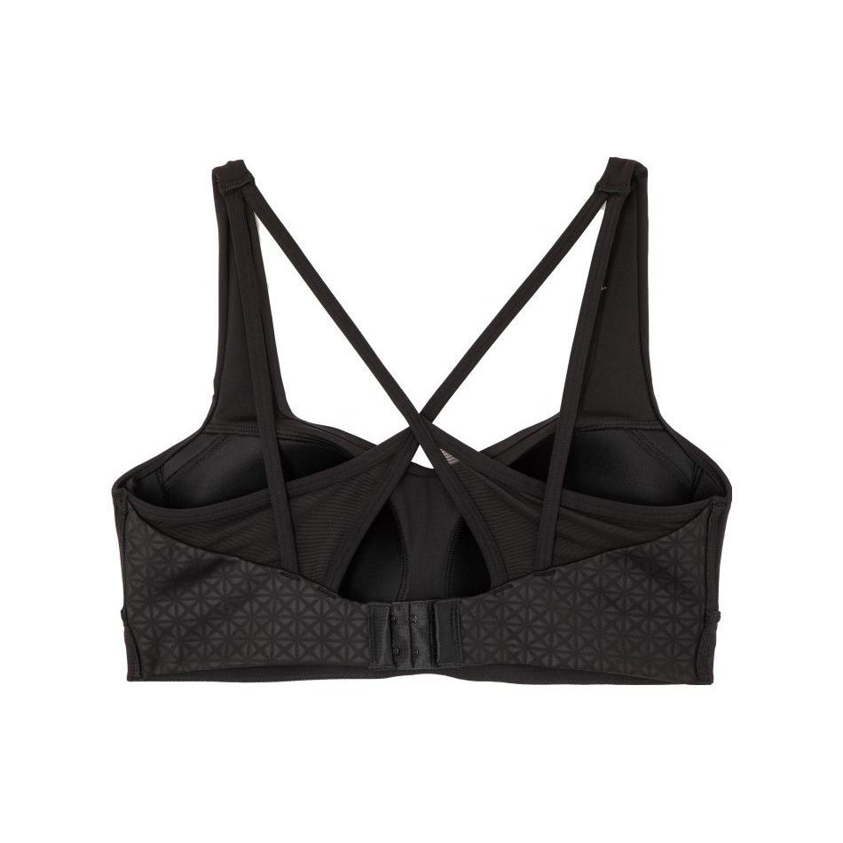 Puma Aop Bra Solid Color Casual Cross Back Sports Bra Women Underwear Black 525139-01