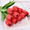 10Pcs  34cm Artificial Floral Tulip Bouquet Real Touch Flowers for Home Decoration Wedding Decor