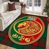 Royal Emblem Checkerboard Background carpet Living room and bedroom mats Suitable for all seasons Doormat Protective pad Fashion