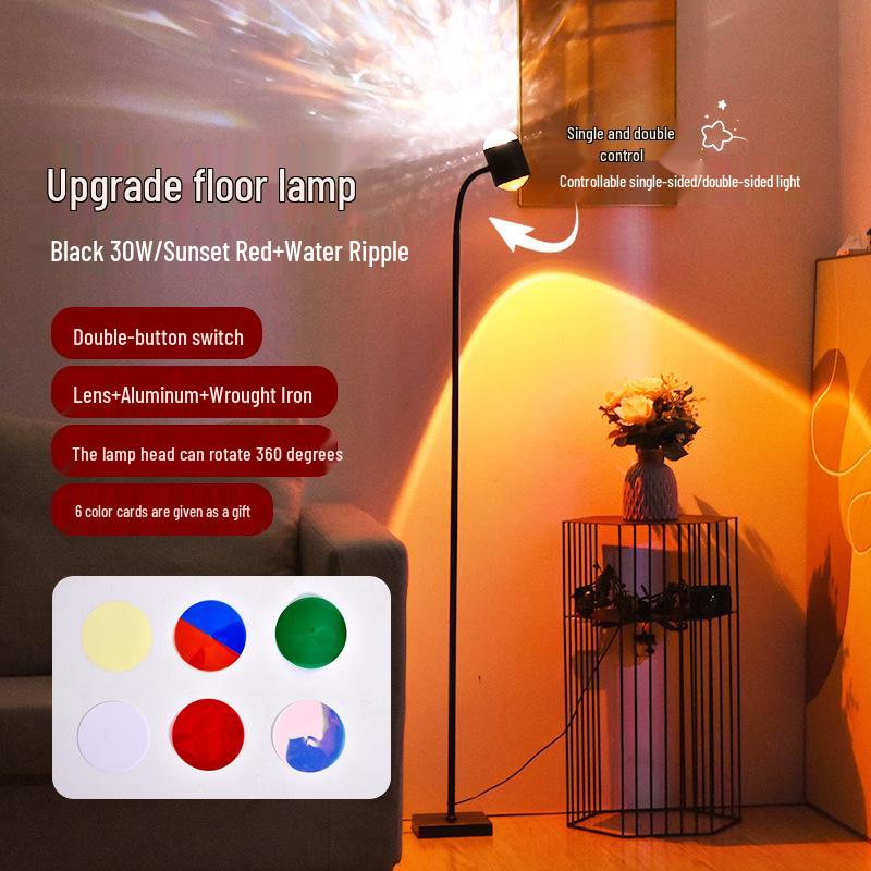 Popular Ripple Sunset Projection Lamp for Ambient Decor In Living Rooms & Bedrooms
