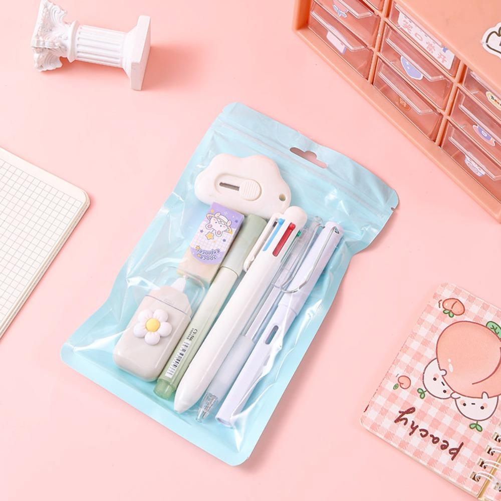 Korean 7-in-1 Stationery Set Multifunction Student Tools Set 7pcs/set Stationery Set  School Office