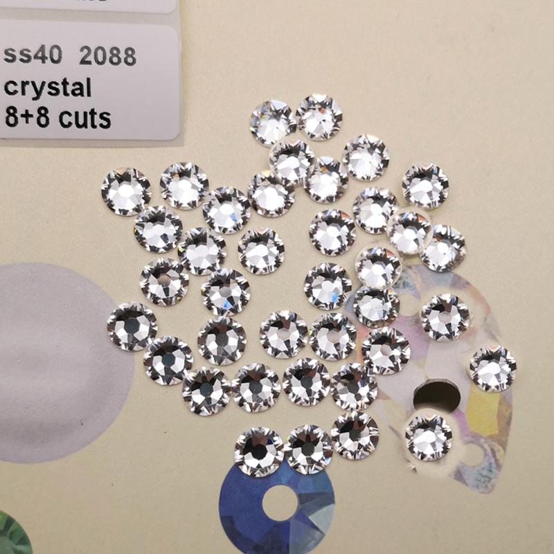 Lucky Bulk Big Size Ss40 Ss50 2088 8+8 Ab Star Cuts Crystal Ab Hotfix Rhinestones Hot Fix Stone Crystal Iron On Rhinestone