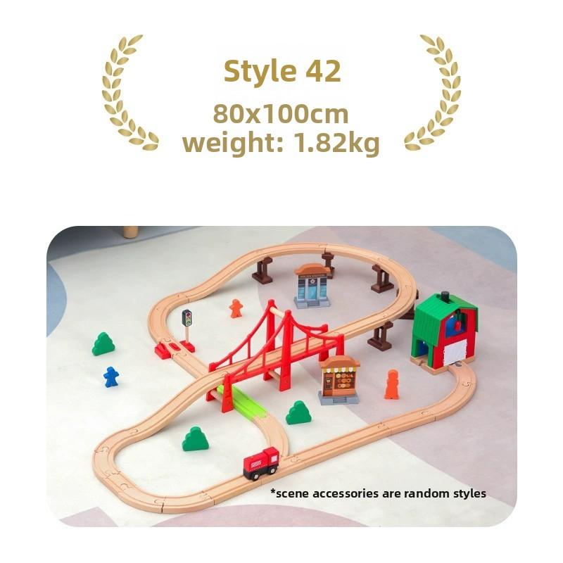 High-Quality Multiple High-Quality Wooden High-Quality Train High-Quality Track Collection Kit Play Sets High-Quality For High-Quality Children