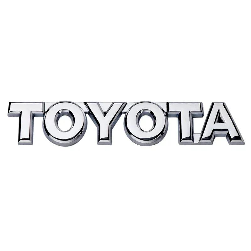 Car 3D Sticker Decorate Badge Emblem For Toyota Corolla Camry Rav4 Yaris Auris Corolla Avensis Supra CHR Prius Prado120 Hilux