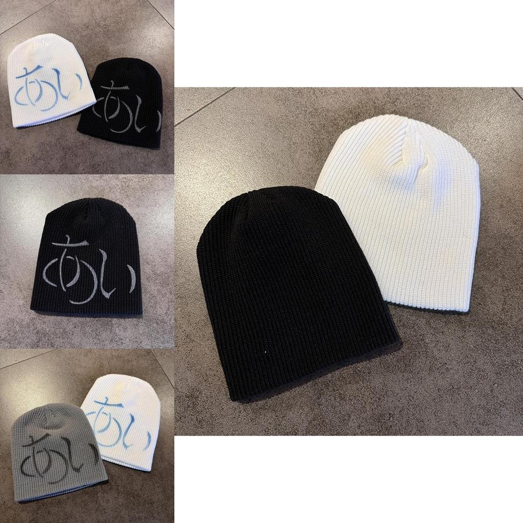 Street Style Knit Cap For Women Warm Beanie Autumn Winter Seasonal Wear