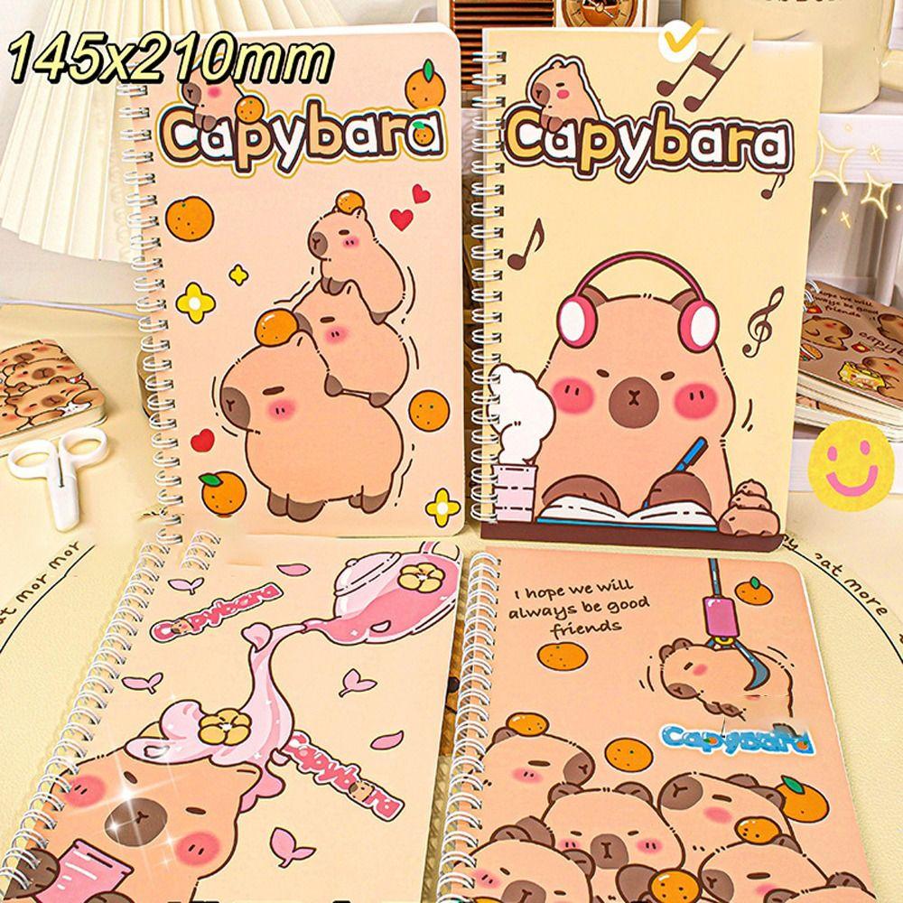 

Потовщений блокнот Капібара Панда Ведмідь Щоденні нотатки Милий Каваї Блокнот Підготовка до іспитів Capybara-1pc Random