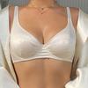 Minimalist Smooth Satin Bra with Wide Double Straps