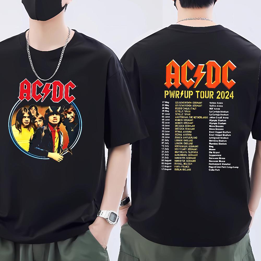 

Pwr Up World Tour Двостостороння футболка Одяг пошитий на замовлення знаменитості Графічні футболки Вулична мода Короткий рукав S