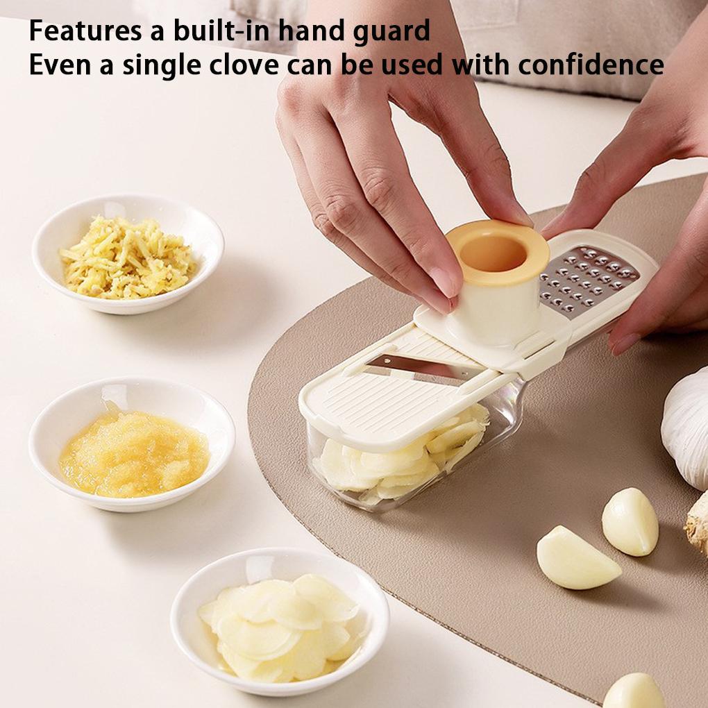 Multiple Functions In One Mini Garlic Slicer Slice Shred And Grind Effortlessly Mini Garlic Slicer Multi-Functional