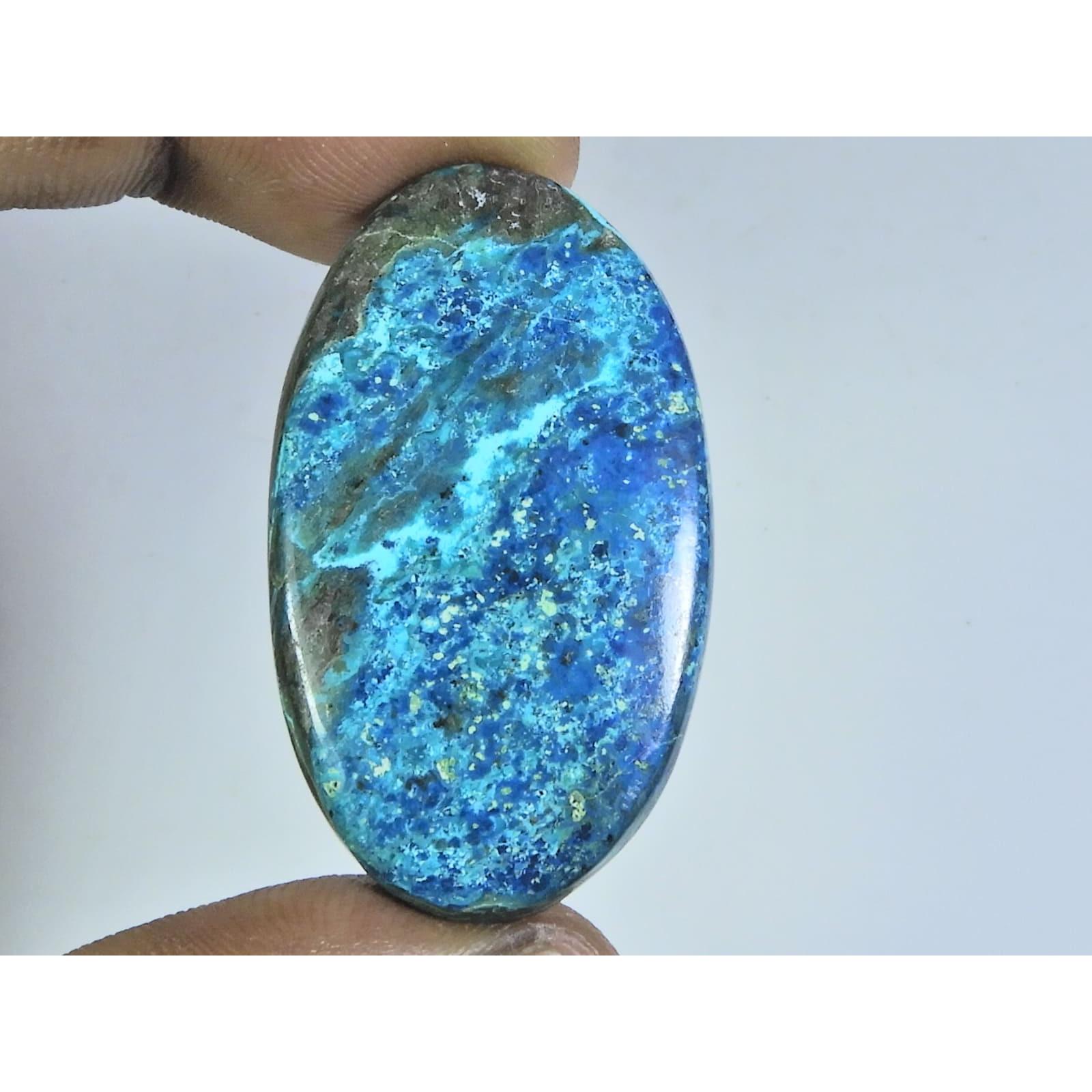 

23X42X05MM Natural Shattuckite Oval Shape Cabochon Loose Gemstone 54Cts. D-122