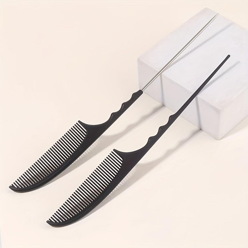 Professional Stylist Finishing Comb Durable ABS Plastic & Steel Pin Precision Tail Comb Hair Sectioning Ergonomic Design for Hair Styling Tools