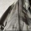 Used Vintage Blouson Jacket Glossy Short Length L American Casual Military Biker