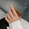 Super Flash Light Luxury Full Diamond Open Ring Female Tide Niche Design Cold Wind Index Finger Adjustable Ring