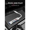 1ks nový Type-C na USB adaptér Multi Port rozbočovač pro Nismo Nissan Almera Tiida Juke Teana Qashqai 350Z 370Z GTR