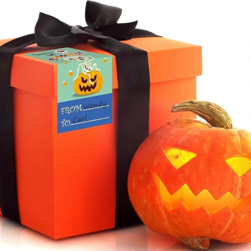 300 Pcs Decorative Sticker Reward Sticker Halloween Sticker Pumpkins Sticker for Festival Party Decoration Multicolor
