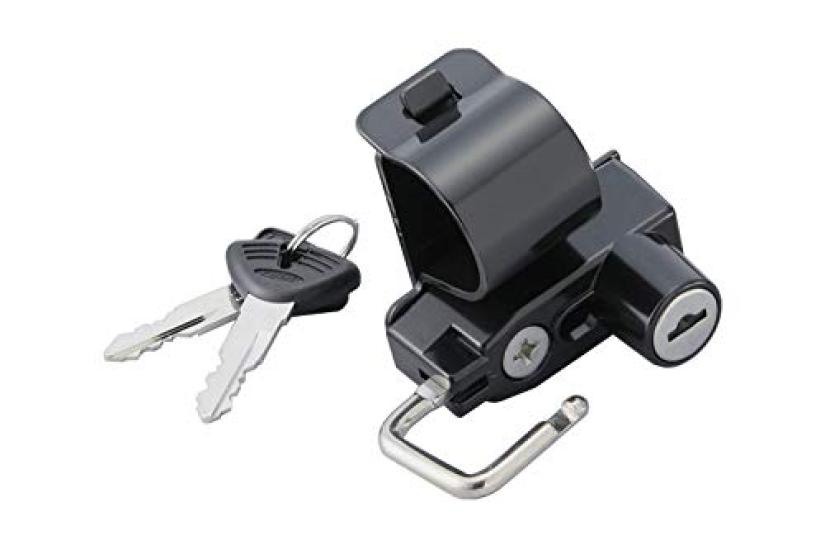 Kijima Motorcycle Parts Helmet Lock Holder Steel Rebel Universal Anti-Theft 250/500 ('17-) Etc. 28.6mm 303-1597