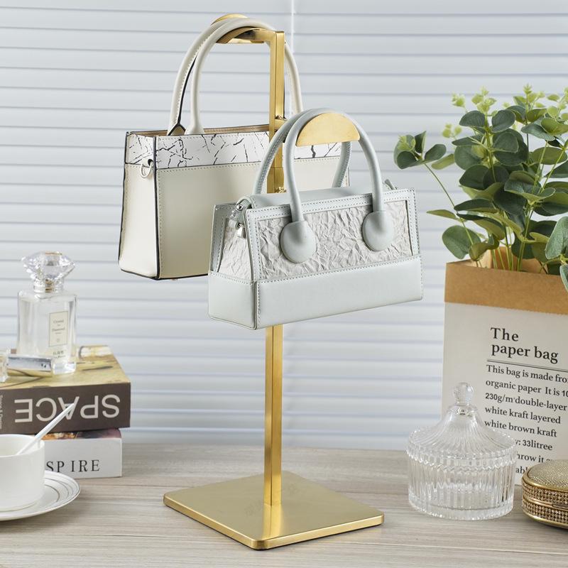 Verstellbarer Edelstahl Taschen-Präsentationsständer für Damentaschen