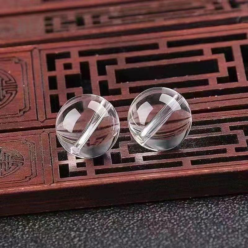 8A Natural White Crystal Round Beads for DIY Jewelry and Bracelets