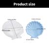 Flexible Shell Tray Silicone Mold Multi Purpose Silicone Shell Tray Mould for Casting Plaster and Resin Dishes