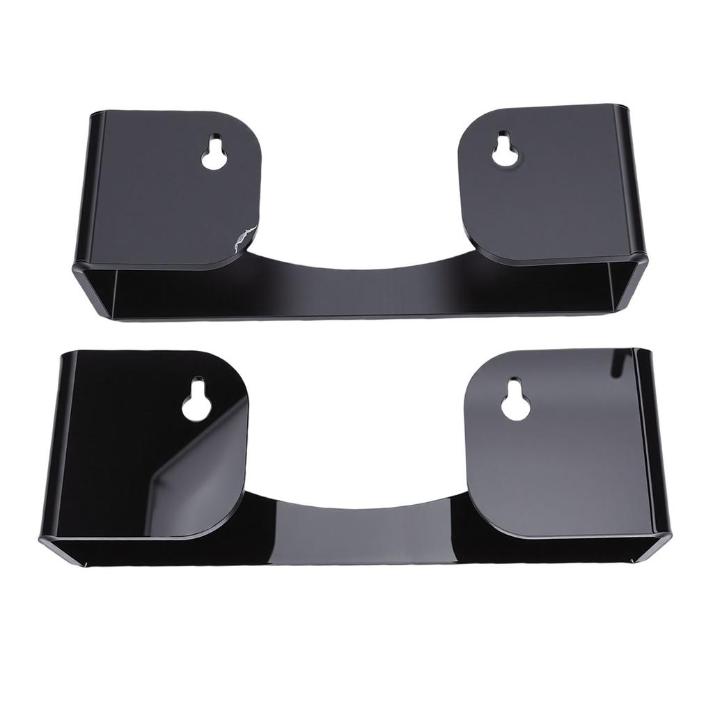 2pcs Hat Wall Racks Space Saving Acrylic Wall Mounted Hat Storage Organizers for Baseball Caps Black