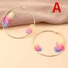 Big Round Circle for Women Girls Fashion Temperament Lady Gifts New Hot 1 Pair Double Butterfly Gold Hoop Earrings Creative Gift