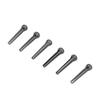 6PCS Guitar Bridge Pin Copper Acoustic Guitar Bridge Pins Peg Replacement for Repairing Black