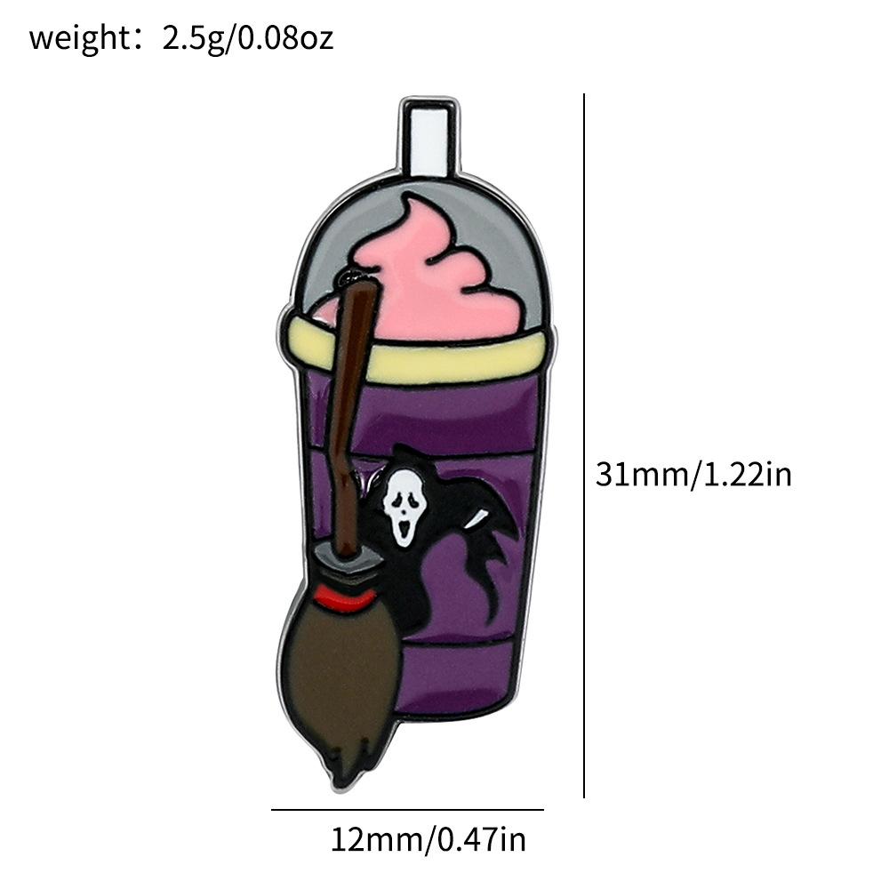 Горячая Распродажа Хэллоуин Брошь Череп Лицо Призрака Забавная Кружка Значок Крик