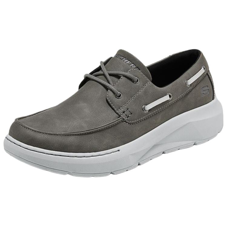 Skechers Comfortable Casual Boat Shoes Men sneaker Charcoal 205702-CHAR