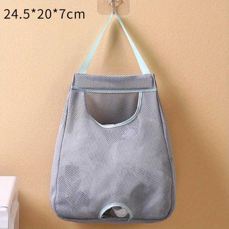 

Kitchen wall-mounted garbage bag storage bag, movable - with hooks included