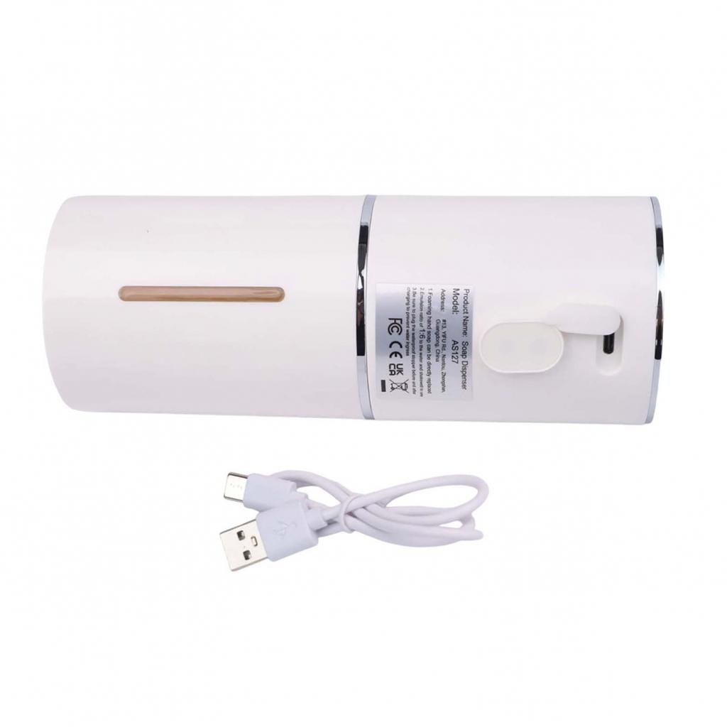 Electric Touchless Foam Dispenser for Bathroom Kitchen 350ml ABS White