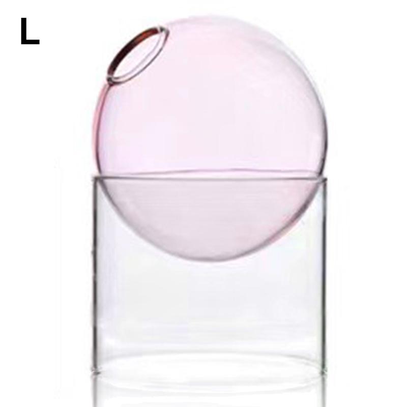 Flower Table Vase Round Glass Vase Terrarium Arrangement Container Decorative Vase