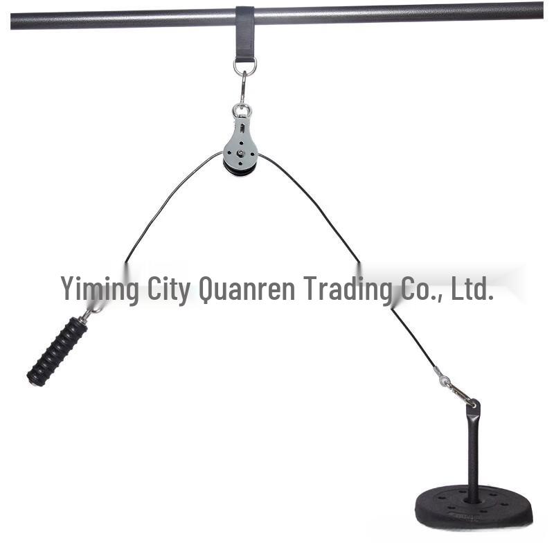 Home Wall-Mounted Pull-Up Bar with Pulley System