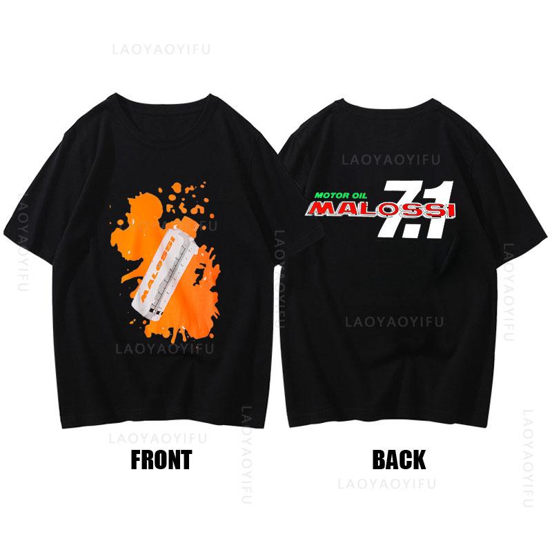 Gorąca Sprzedaż Nowa Moda Motyw Malossi 100%Bawełna Letnia Odzież Uliczna Krótki Rękaw T-Shirt Y2k Śmieszna Koszulka Unisex Graficzna Siłownia