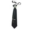 Adjustable Pre Tied Vintage Neck Tie Student Uniform Metal Arrows Chain Tie For Punk Rock Outfit Anime Cosplay Accessory